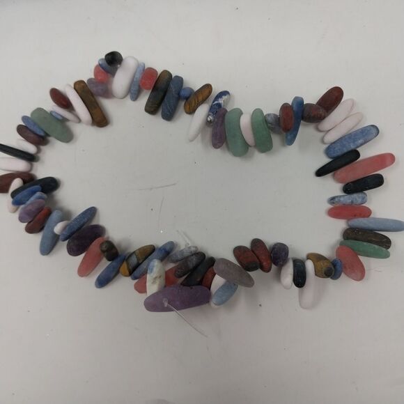 One Strand Natural Raw Mixed Agate Beads - Picture 3 of 6